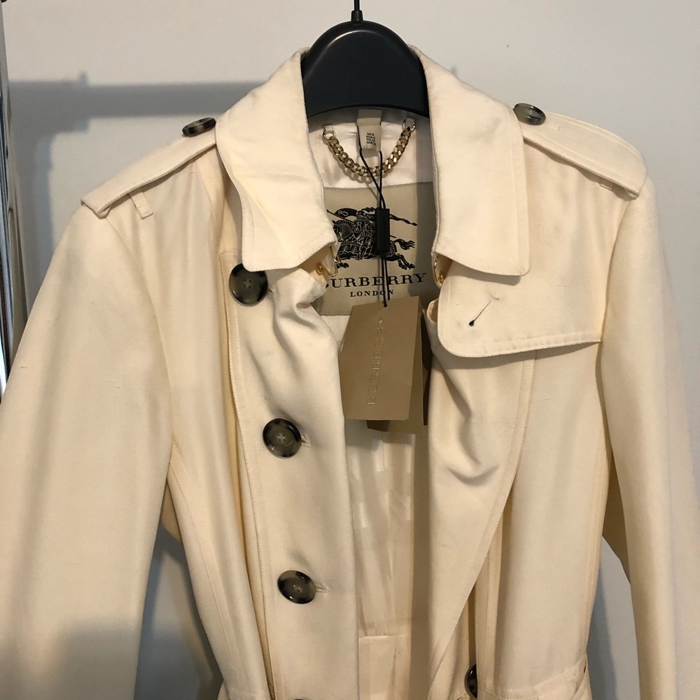 Burberry Ivory Trench Coat